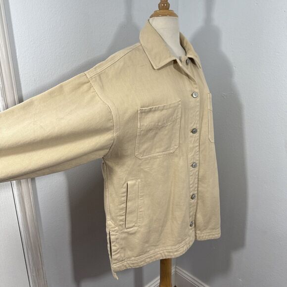 Free People We The Free Denim Jacket Women Extra Small Madison City Oversize Y2K - Picture 3 of 15